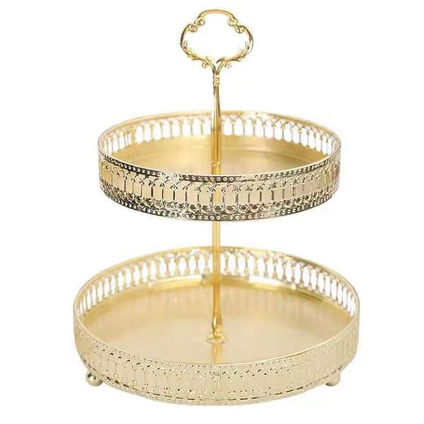 Koppar Guld Dubbellager Bakverktyg Bröllopsdesserttillbehör