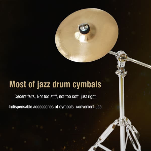 10 stk. grå filtskiver til jazztrommecymbals 40x10x15mm musikudstyrsdele