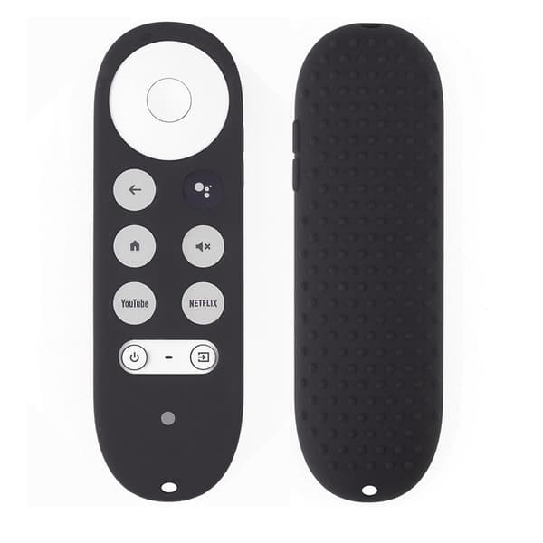Fjärrkontrollskydd Silikonfodral för Chromecast med Google TV Fjärrkontroll Grå