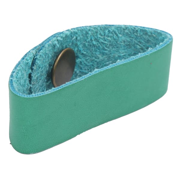 Mikrofiber Läder Gitarr Huvudrem Pin för Elektrisk Akustisk Bas Ukulele 195mm Grön 1st