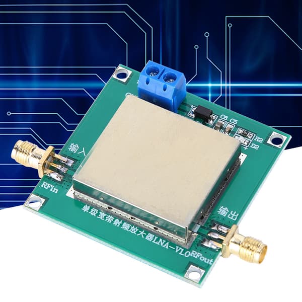 RF Bredband LNA-modul 1-3000MHz, 20dB förstärkning, 12V DC-driven förstärkare