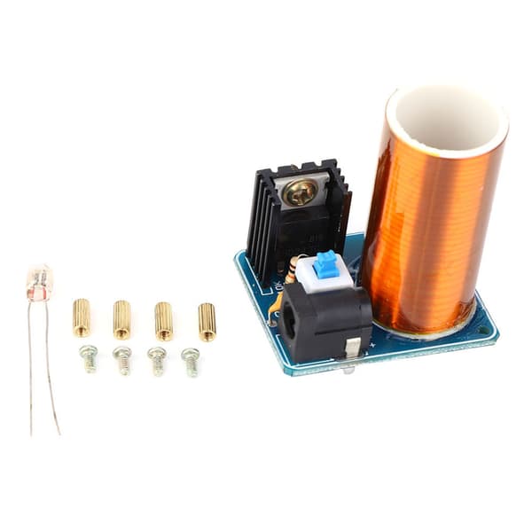 Mini Tesla Coil Kit DC12V Trådlös LED-gnistmodul DIY Elektronikprojekt
