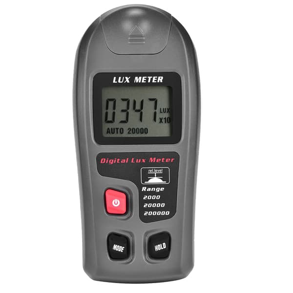 MT-30 Digital Luxmeter, LCD-baggrundsbelyst lysmåler til test af miljøbelysning, 0-200000 Lux