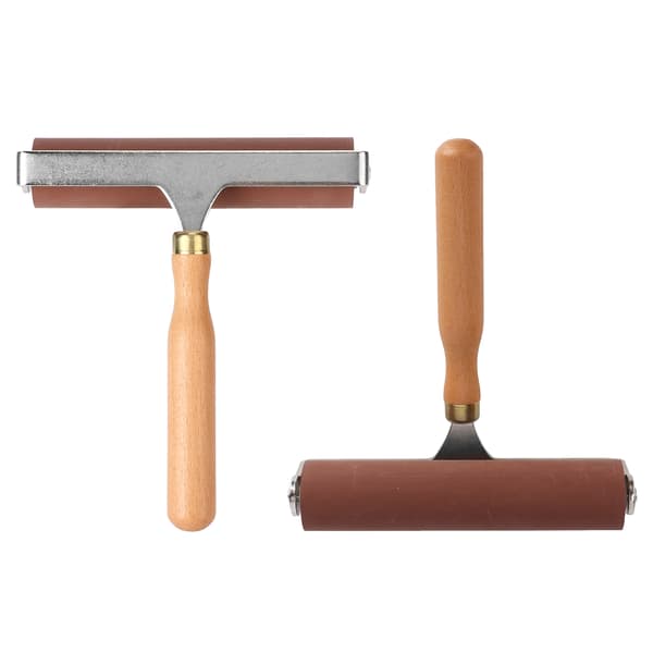 Brayer Blød Fleksibel Robust Holdbar Elastisk Gummirulle til Trykning Scrapbøger 15cm