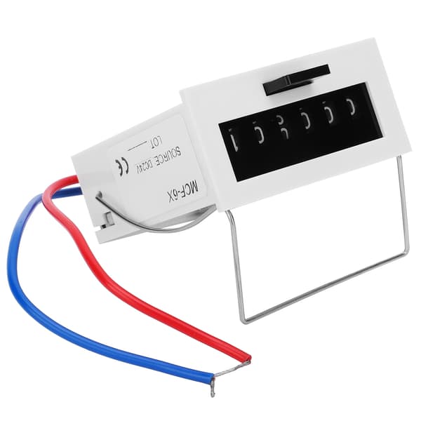6-cifret elektromagnetisk tæller 0-999999, DC24V industriel pulstæller