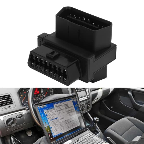 OBD2 Adapter 16 Pin Han til 2 Hun Plug and Play Splitter Stik til Diagnostisk Forlænger