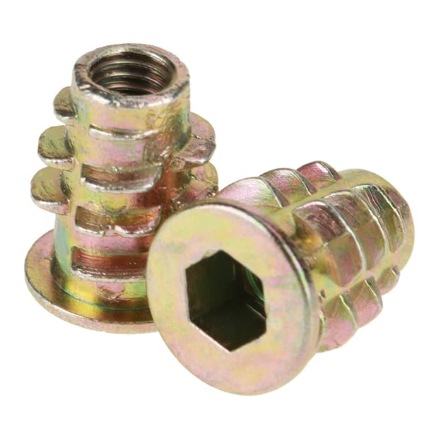 50 stk. M5x13mm zinklegering unbrakonødder til træmøbler