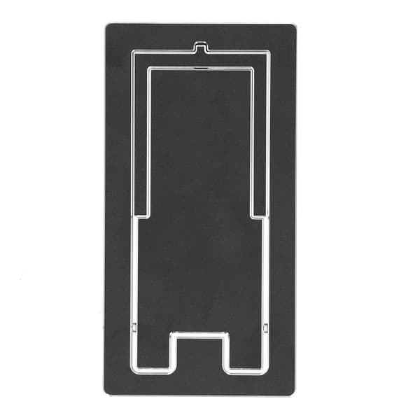Justerbar skrivebords telefonholder foldbar aluminiumslegering tabletstativ sort til kontor