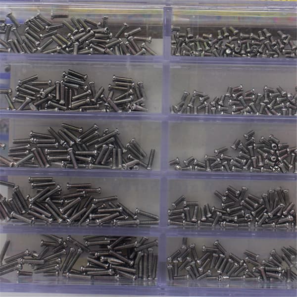 Små krydsskruer i rustfrit stål 1,6-6,0 mm til reparationssæt til ure