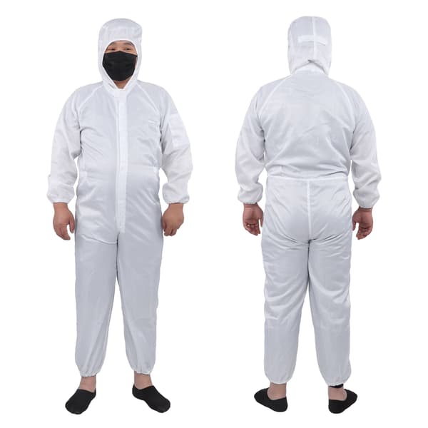 Engångs antistatisk polyesteroverall dammtät arbetsdräkt för SMT-renrum, 1-pack