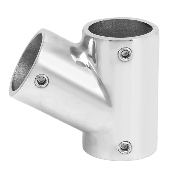 Rustfrit Stål 60° 3-Vejs Bådgelænderbeslag, 22mm (7/8\") Rørforbinder, Marine Dæk Tilbehør