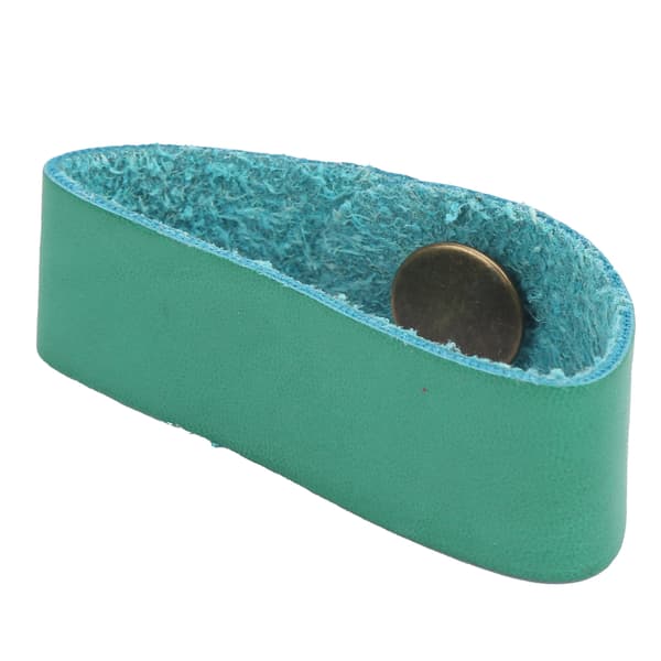 Mikrofiber Läder Gitarr Huvudrem Pin för Elektrisk Akustisk Bas Ukulele 195mm Grön 1st