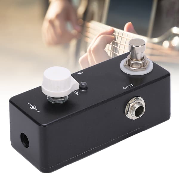 Elgitarr Volymeffektpedal Knoppkontroll Dämpare med True Bypass Stämtillbehör 20mA