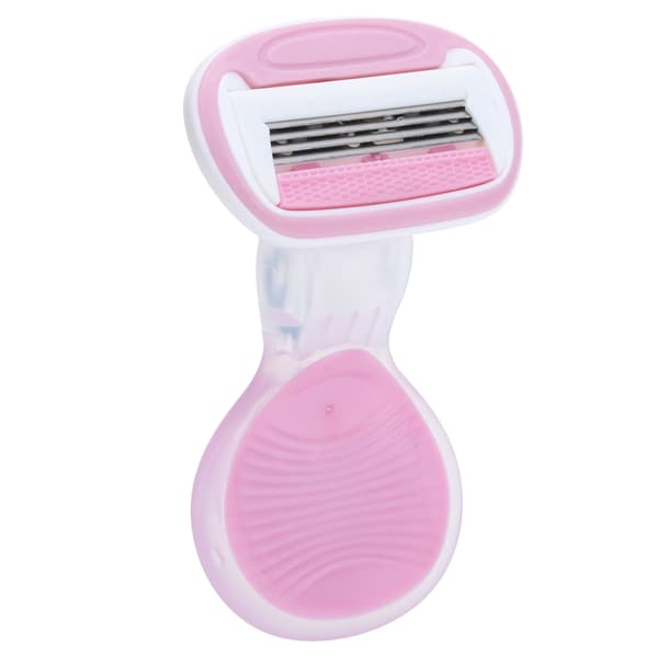 Manuel kropshårfjerner til kvinder, bærbar ansigts- og benhårfjerner, epilator, pink