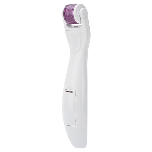 Microneedle Derma Roller Vibration Mikronåls Ansiktsrulle Fotonterapi Ljusrulle