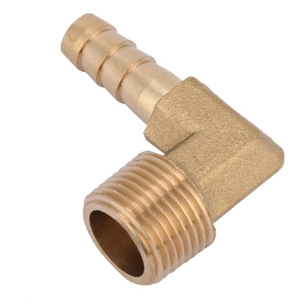 2 kpl messinkinen kulmaletkuliitin, G3/8 ulkokierre x 8mm, liitinsarja