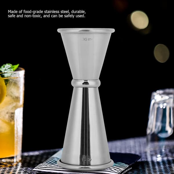 30/45 ml Dobbelt Jigger Cocktail Shaker i Rustfrit Stål Bartender Måleværktøj Bartilbehør