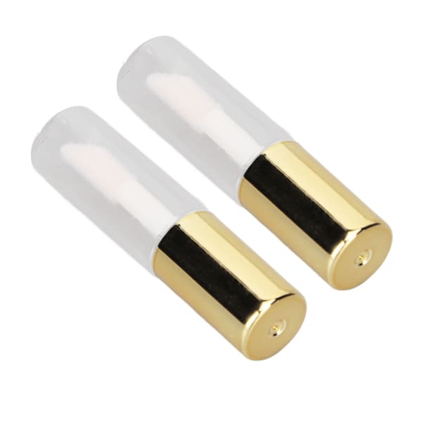 1,2 ml tomma läppglansrör Guld Transparent Förseglat Litet Läppglansrör Resedispenseringsrör för DIY Läppglans