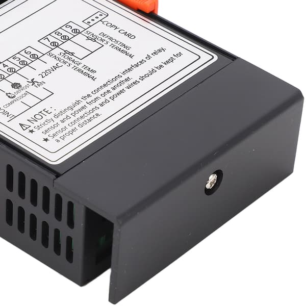 Kølerumstermostat Digital Dobbelt Probe LED Display Fryser Controller 220VAC