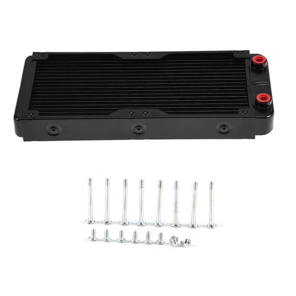 240 mm aluminiumradiator til pc-vandkøler, 18-rørs køleplade til CPU-væskekølesystem