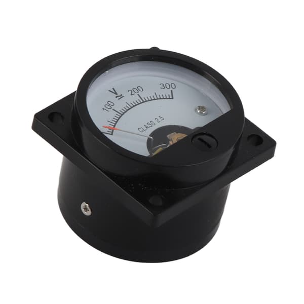 AC 0-300V Rund Voltmeter, ABS Analog Urtavla, Noggrann Panelmätare för SO-45, 85mm