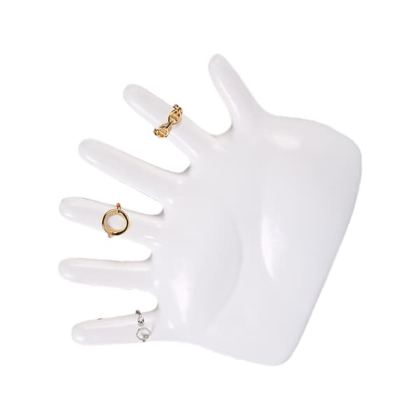Vitt smyckesställ för armband och klockor