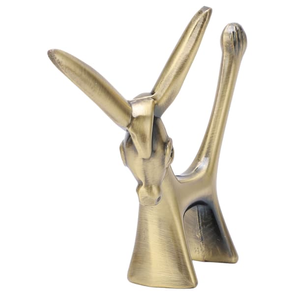 Æsel Ringholder Æselstatuette Holdbar Zinklegering Retro Stil Sikker Ring Organizer til Ringe Smykker
