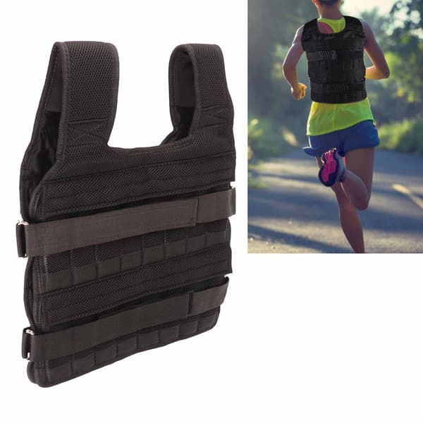 Ventilerad Mesh 15 kg Viktväst för Motståndsövningar & Konditionsträning Jacka