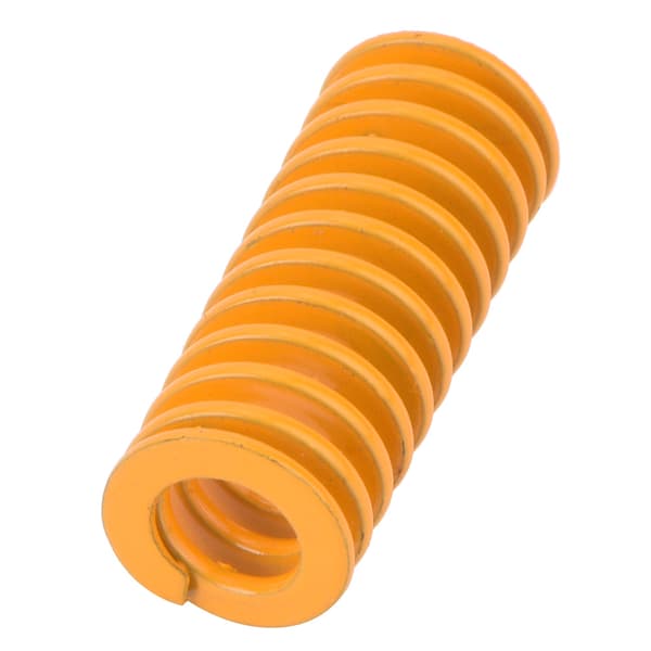 2st 10x60mm stålfjäder, OD10mm ID5mm, gul lätt belastning, högprecisionsformfjäder