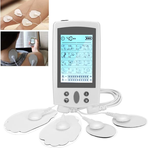 Multifunktionel TENS Fysioterapi Maskine Muskelstimulator Smertelindrende Pulsmassager