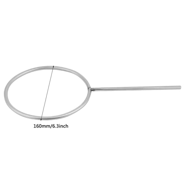 160 mm laboratorie lukket ringklemme støttefod i rustfrit stål