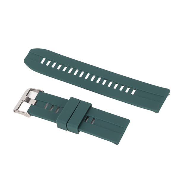 22 mm silikone Quick Release rem til Realme Watch 2, universal mørkegrøn rem