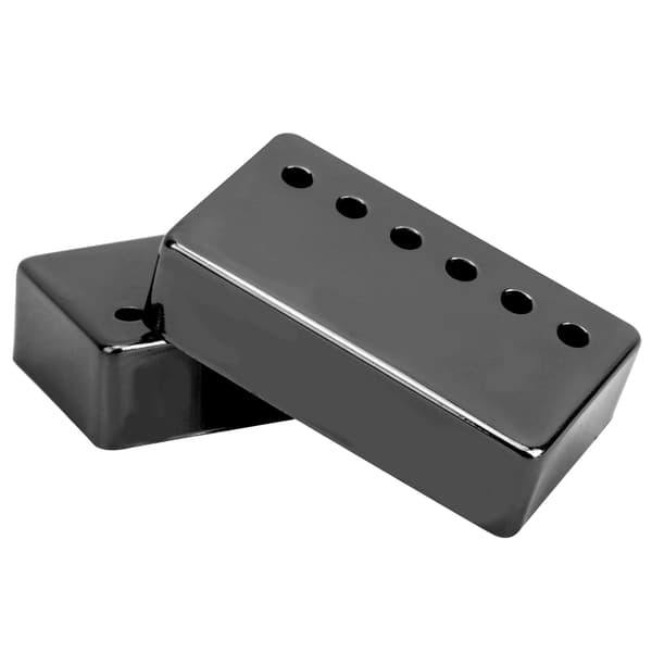 2 stk. 50 mm & 52 mm sorte nikkel pickup-covers til elektrisk guitar dele tilbehør