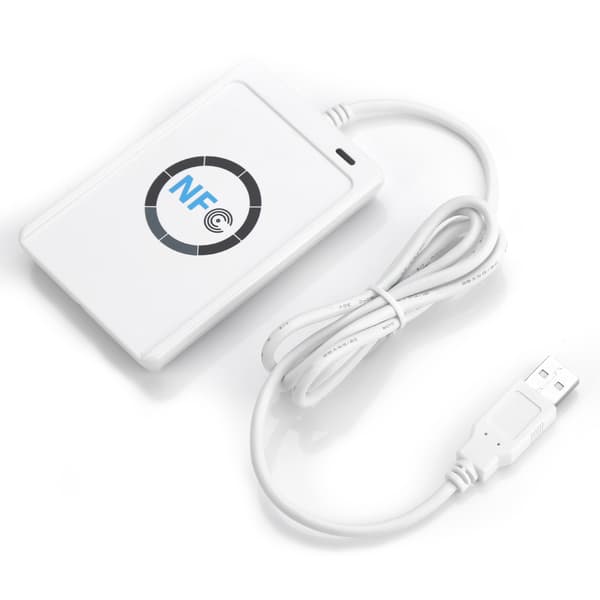 NFC RFID-läsare Skrivare ACR122U ISO 14443A/B Vit med Gratis PC-programvara