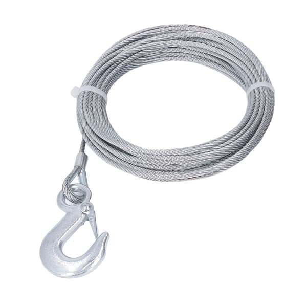 Spilwire 4mmx12m Kabel 2000LBS Styrke Rustfrit Stål Galvaniseret Erstatning