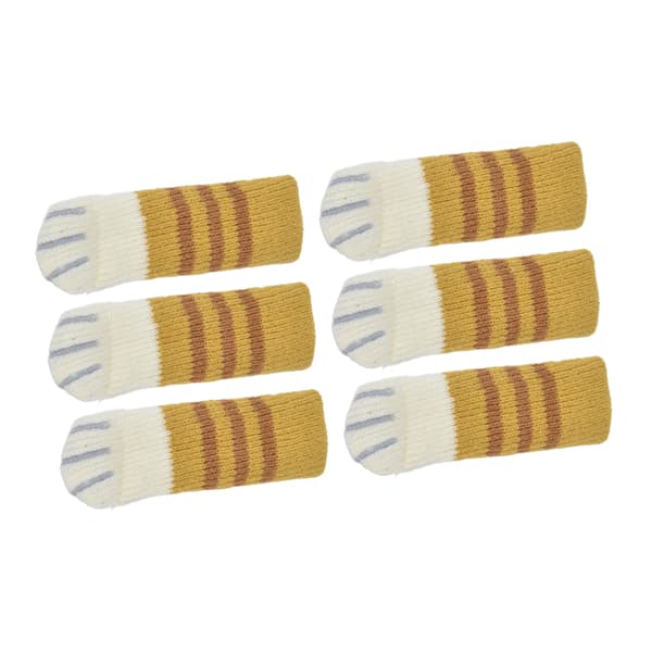 20 st högelastiska stickade stolsbensskydd, ljudreducerande, enkel glidrörelse