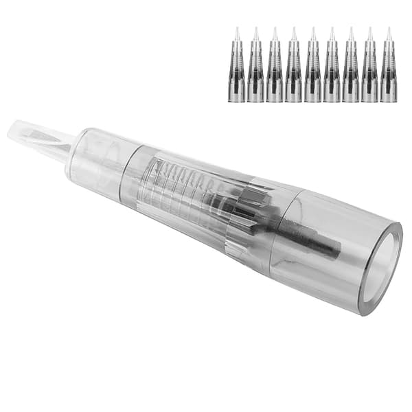 10 stk. U-formede 9-bens Microblading-nåle Øjenbrynstatoveringspatronnål
