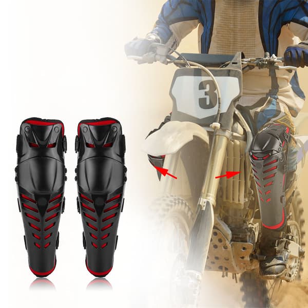 Par motorcykel racing motocross knäskydd skydd skyddsutrustning