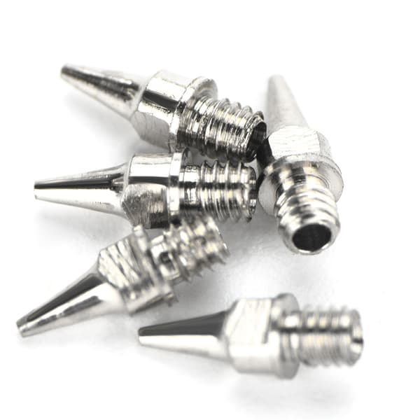 5 stk. Airbrush Dyse Tilbehør Malermaskine Gravity Feed Del Væske 0,2 mm