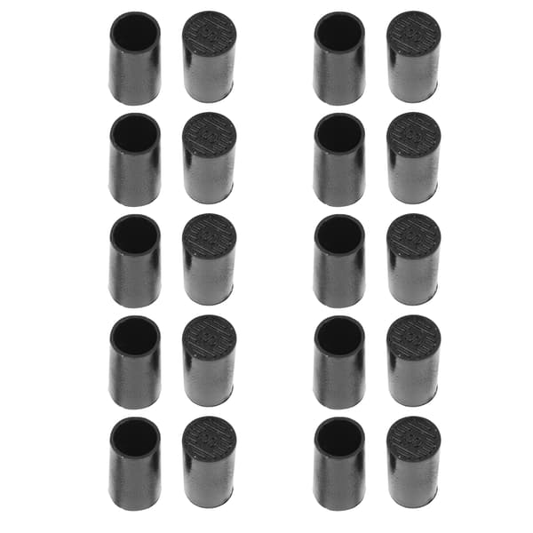 10 par højhælede spidshætter sorte CPU polyurethan sko reparationssæt indvendig diameter 9 mm