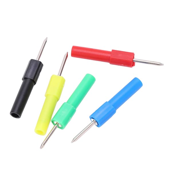 2-pack J.20013 Multimeter Testkablar 4mm Säkerhetskontakter 5-färgs reparationssats