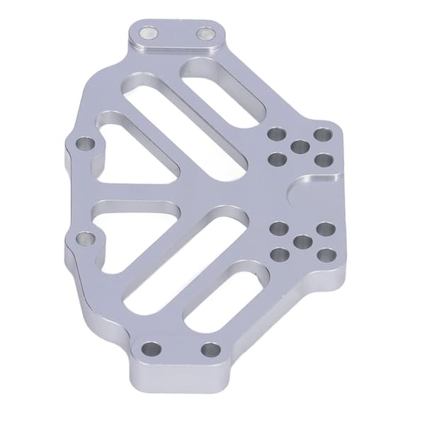CNC Aluminium Styrstångsfäste för Tamiya 1/10 CR-01 Rock Crawler, Silver, 4-pack