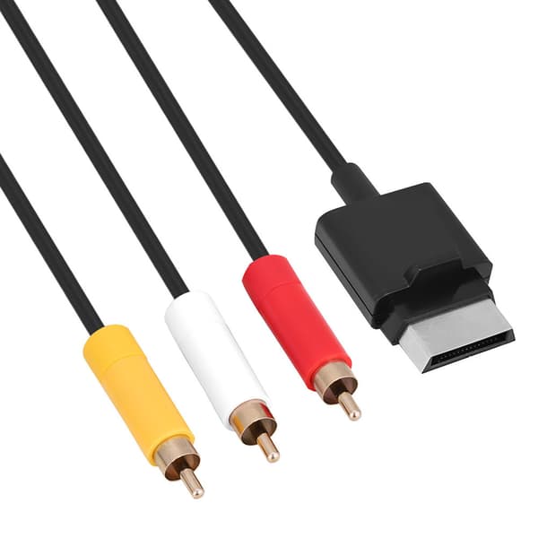 1,8M ABS Komposit A/V Ledningskabel til Xbox 360 Slim Spilsystem, 1-pak