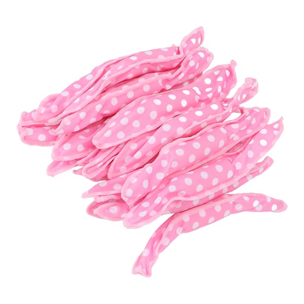 20 stk. Hårkrølleruller Fleksibel Blød Svamp DIY Nattehårstylingværktøjer Pink