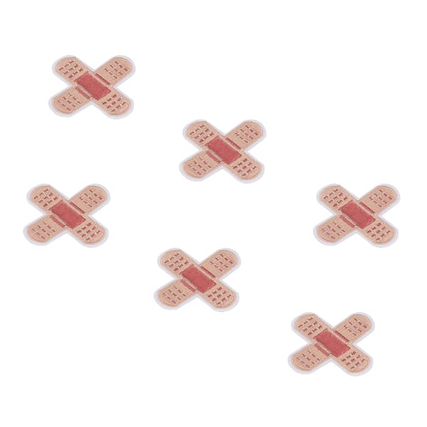 6 stk. Band Aid broderede strygemærker til at dække pletter, søde broderede strygemærker til DIY nederdele, tasker, hatte