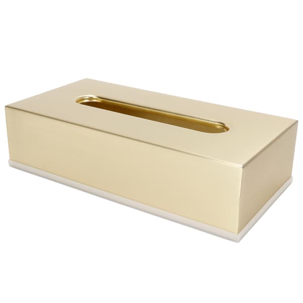 304 Rustfrit Stål Guld Rektangulær Servietholder, Innovativ Papirkasse Serviette Organizer