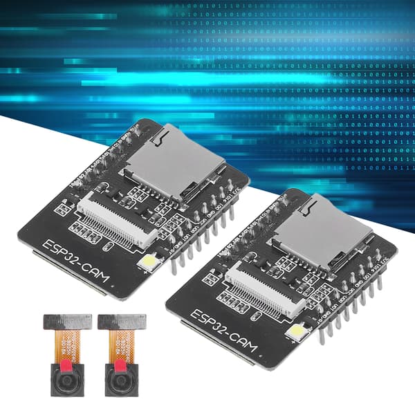 ESP32 CAM WiFi Bluetooth Dev Board 2 st, 2-i-1 kameramodulsats för IoT-projekt