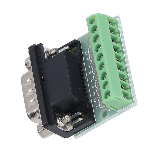 DB9 Han til Skrueterminal 9P Adapterkort til RS232 RS485 Seriel Forbindelse