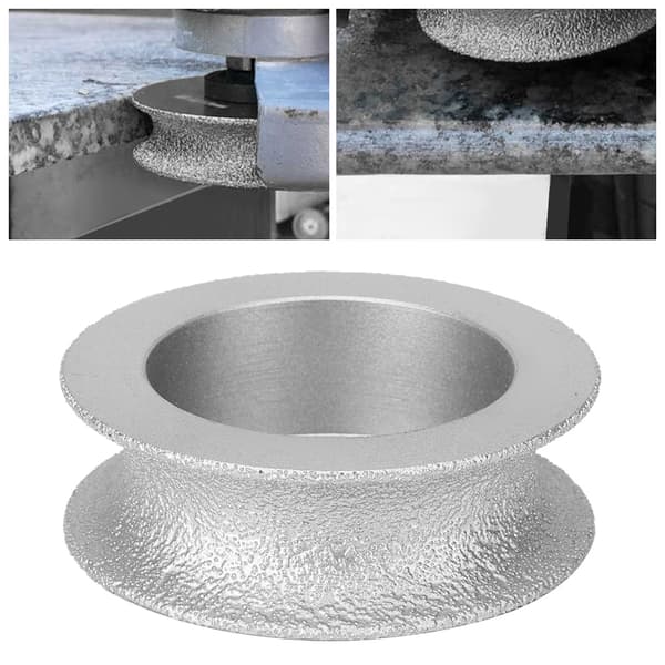 7,3 cm lödd diamant slipskiva konkav för sten kakel glas 2 cm