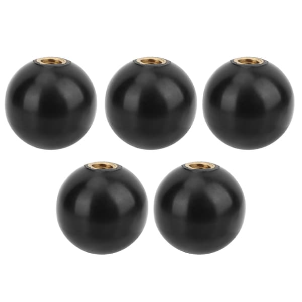 5 stk. sorte runde plastgreb M10x35mm reservedele til værktøjsmaskiner